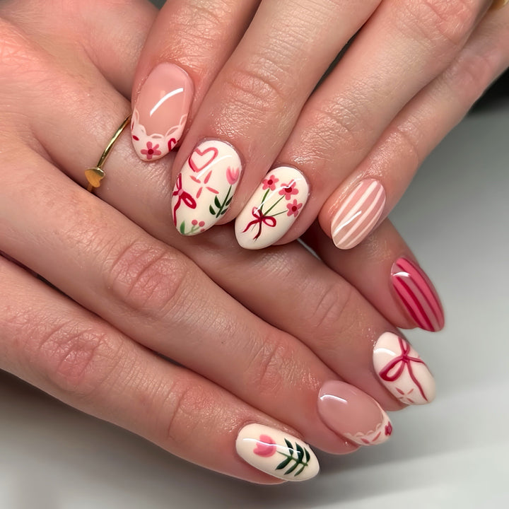 Artistic Floral Nail Art Set Kalsten