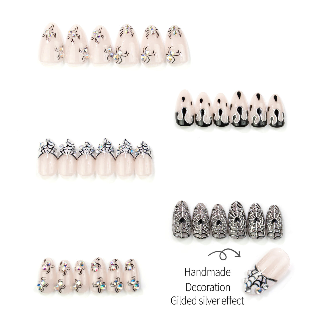 Gothic Spider Nail Art Set