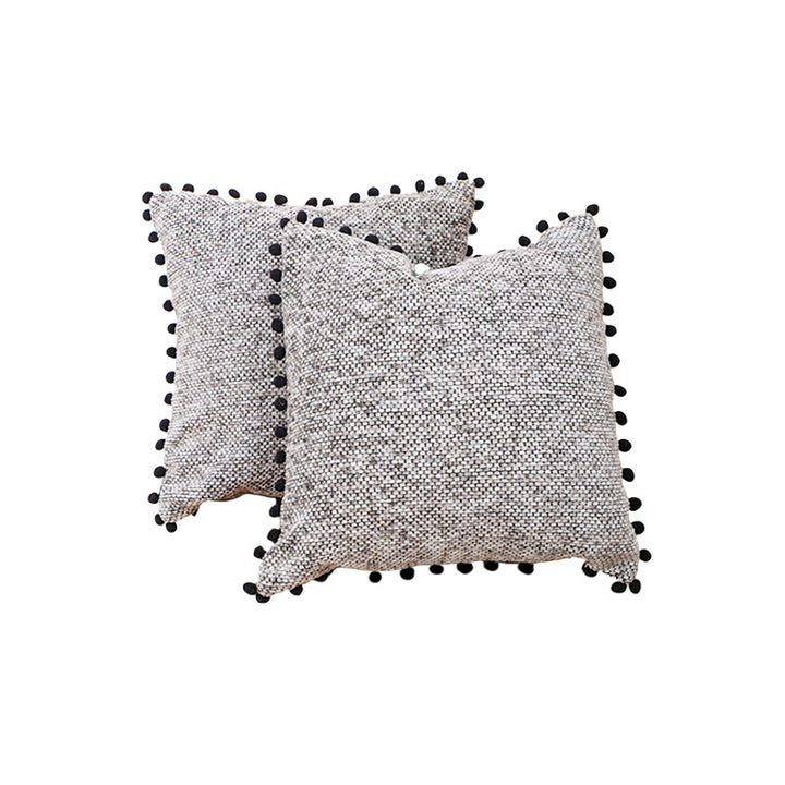 Textured Knitted Decorative Pillow