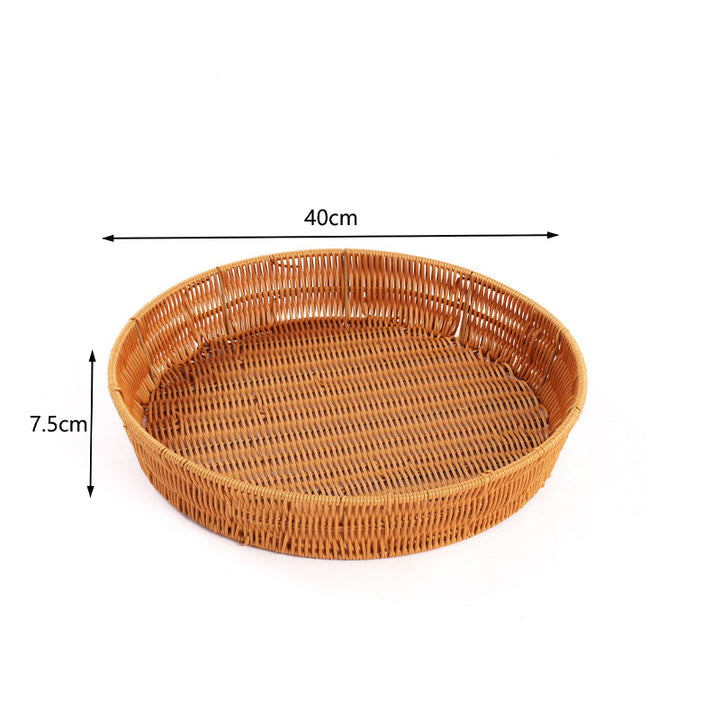Handwoven Decorative Serving Tray Kalsten