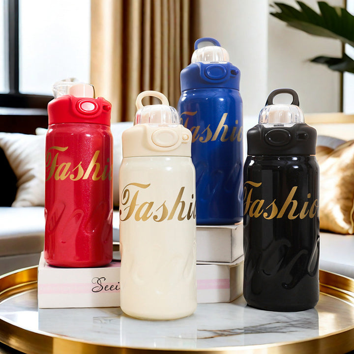 Women's Insulated Water Bottle with Practical Carrying Strap Kalsten