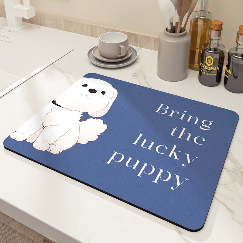 Decorative Floral Kitchen Mat