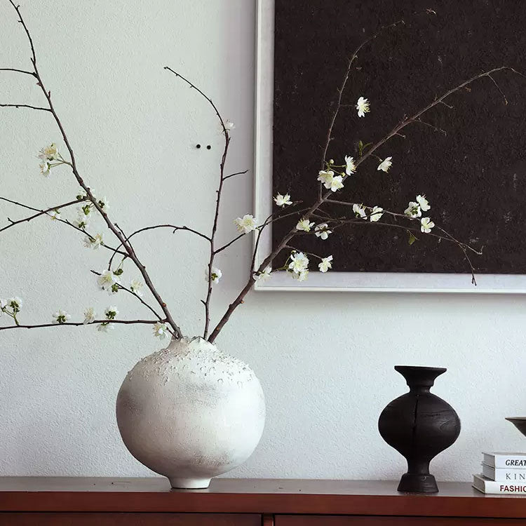 Elegant Textured Decorative Ceramic Vase