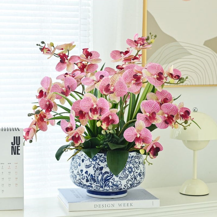 Lifelike Orchid Centerpiece