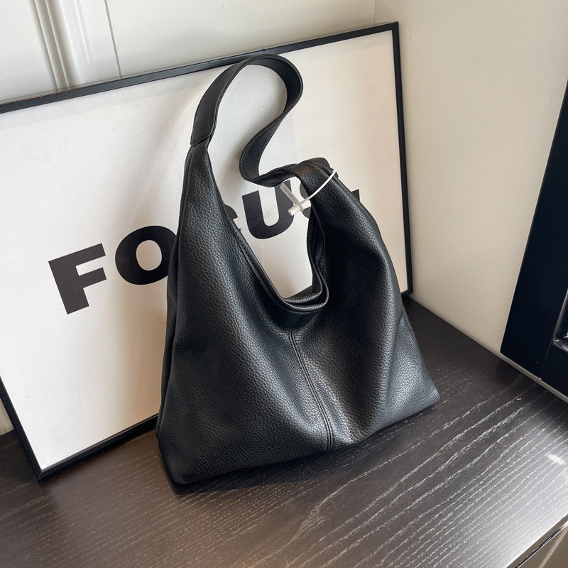 Textured Leather Hobo Bag Kalsten