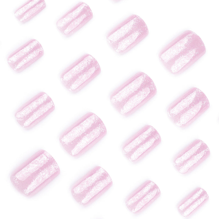 Artistic Nail Extensions with Glittering Finish Kalsten