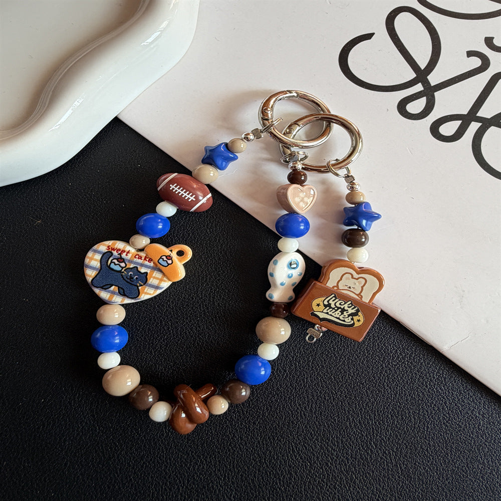 Decorative Beaded Charm Keychain Kalsten 1790135022