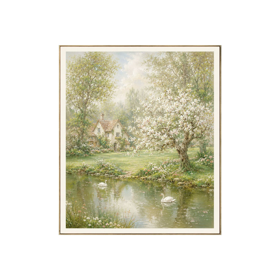 Floral Landscape Canvas Artwork