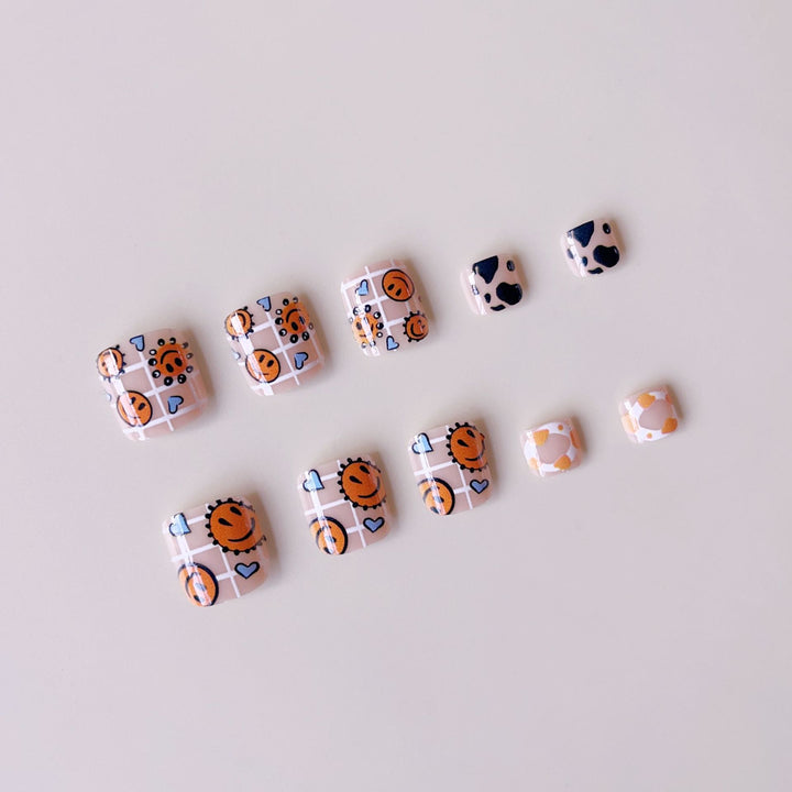 Art Nail Set with Cheerful Illustrations Kalsten