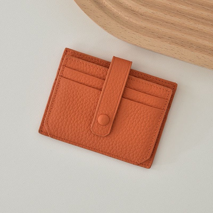 Premium Leather Snap Closure Cardholder Kalsten