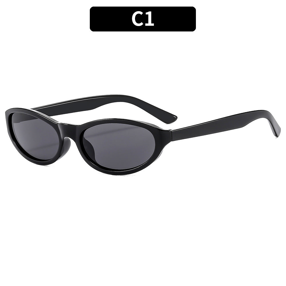 Modern Design Stylish Oval Frame Sunglasses