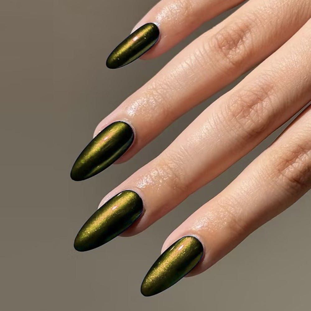 Premium Glossy Almond-Shaped Press-On Nails Kalsten