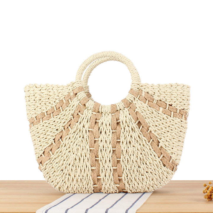 Tote bag with handcrafted weave Kalsten
