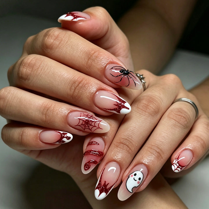 Halloween-Themed Press-On Nail Art Set Kalsten