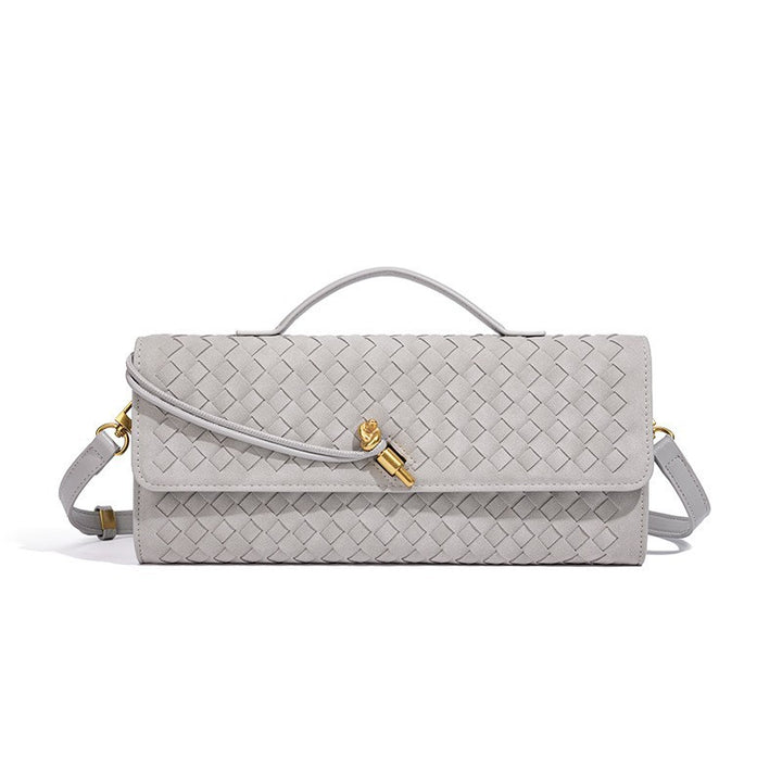 Sculpted Suede Clutch Bag Kalsten