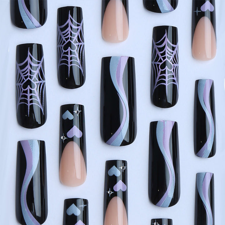 Artificial Nail Extensions with Trendy Design Kalsten
