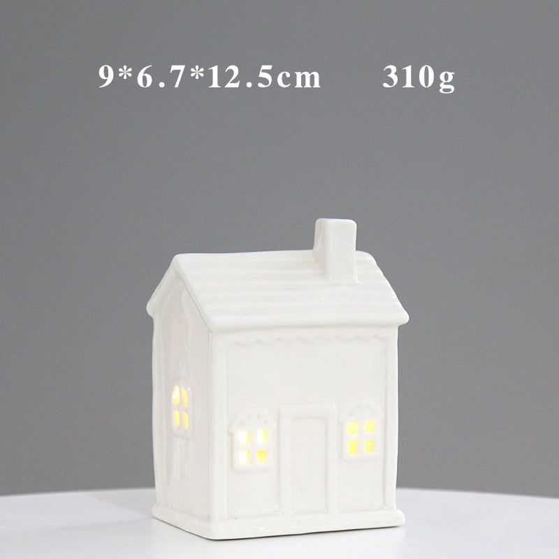 Decorative Ceramic House Lantern Kalsten 1790310210