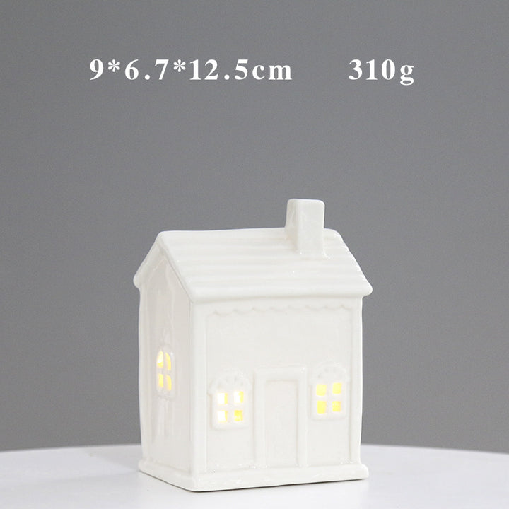 Decorative Ceramic House Lantern Kalsten 1790310210