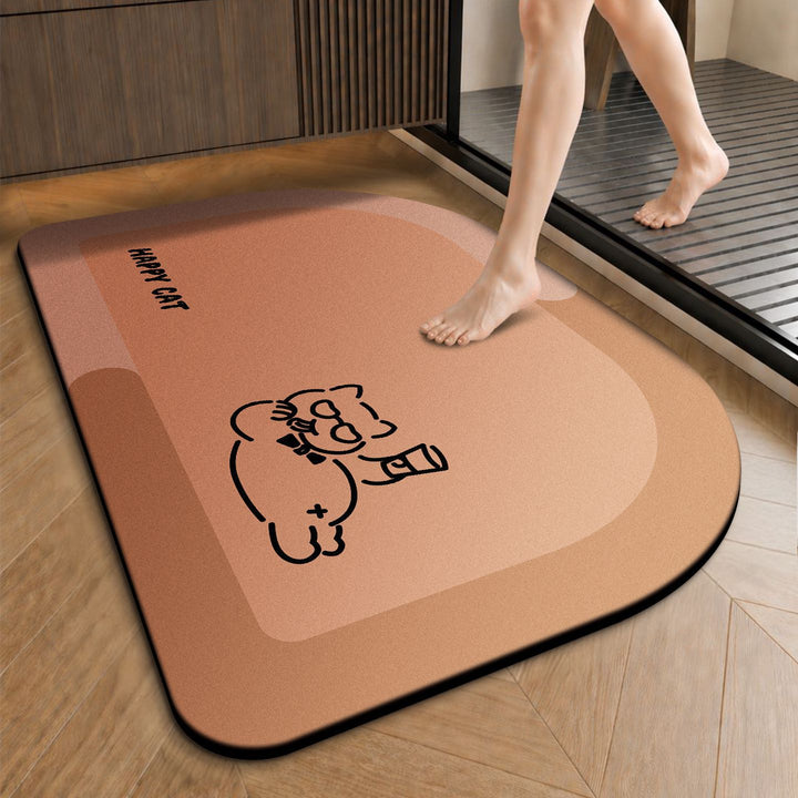 Cartoon-Themed Non-Slip Bath Rug