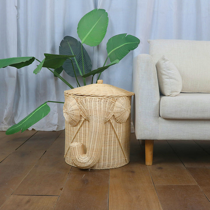 Playful laundry basket in elephant design Kalsten