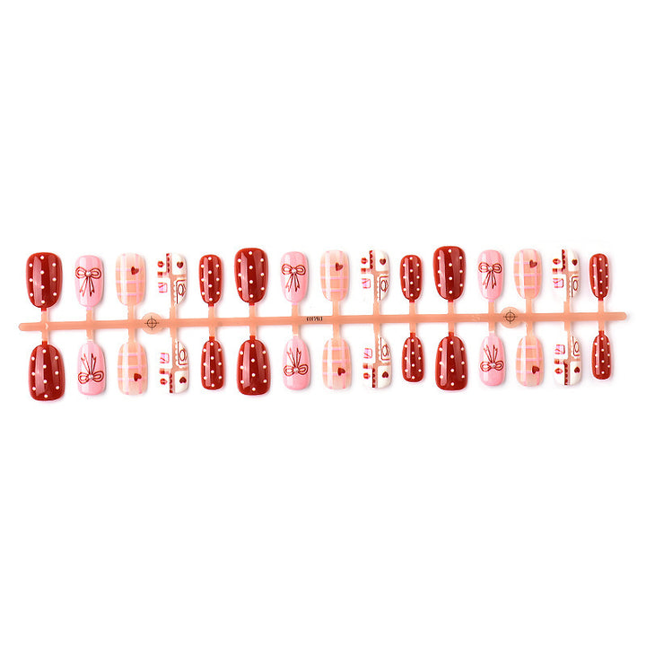 Festive Patterned Press-On Nail Art Kalsten