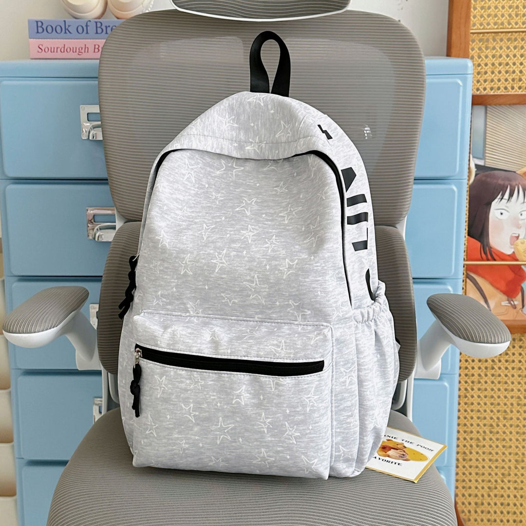 Star Print Casual Backpack