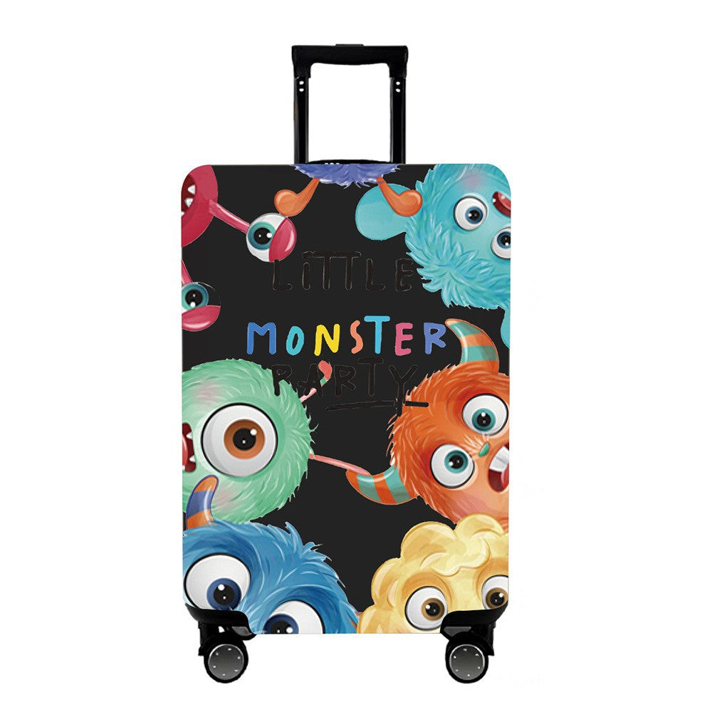 Unisex Hard Shell Suitcase with Colorful Monster Design Kalsten