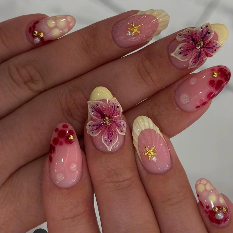 3D Floral Press-On Nail Art Set Kalsten