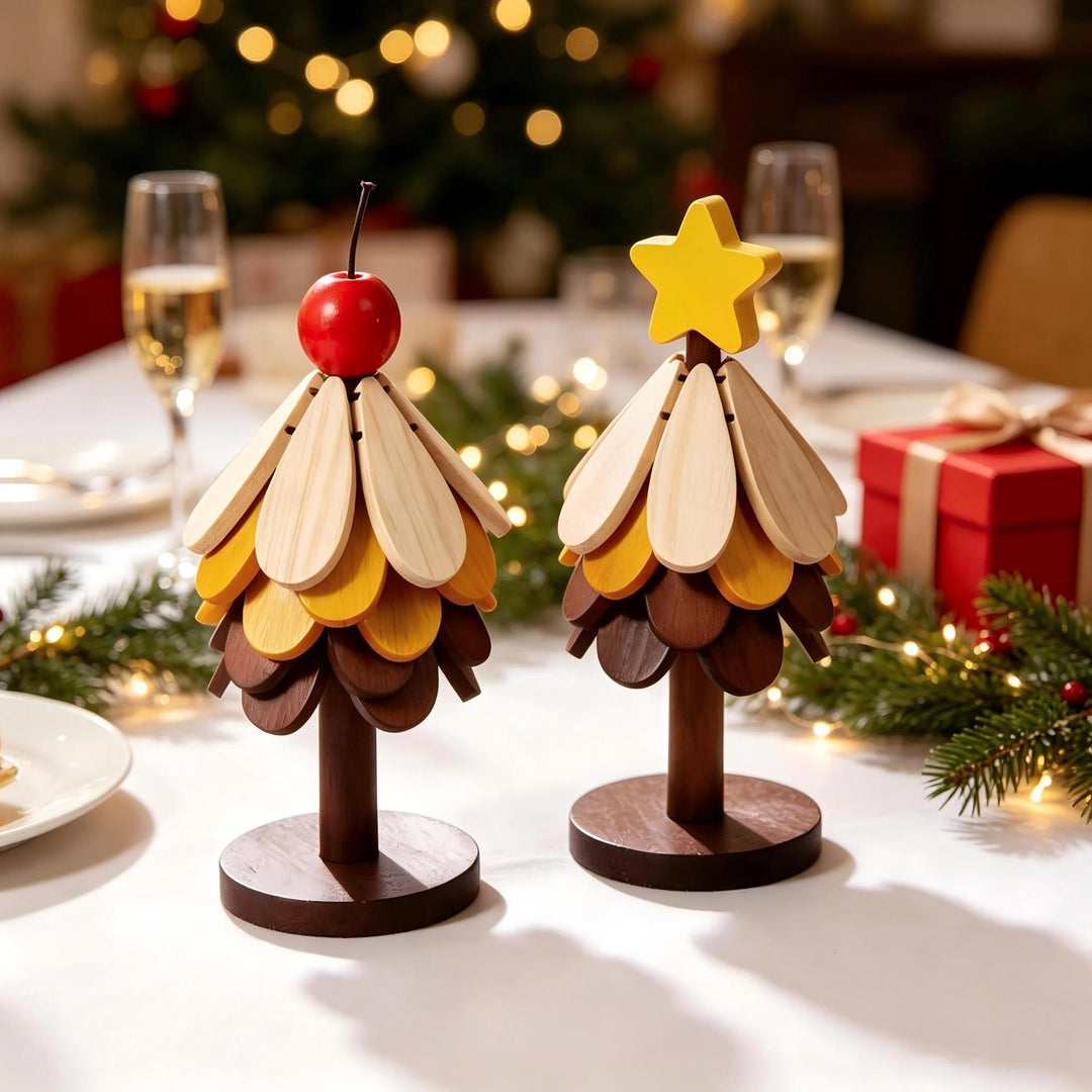Decorative wooden tree figure