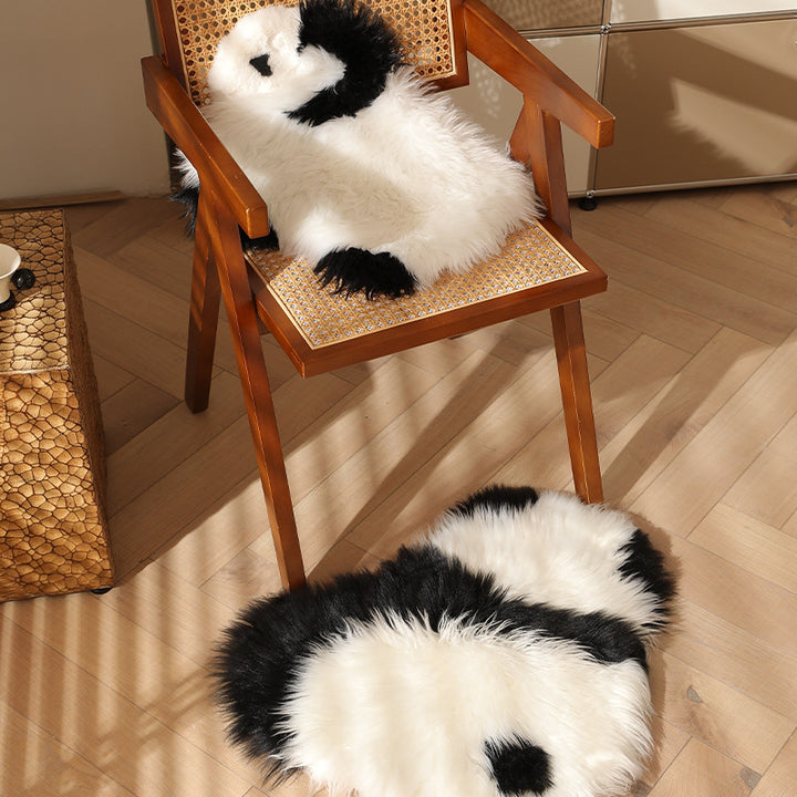 Plush cuddly pillow in sheep shape with dense artificial fur and soft polyester filling Kalsten