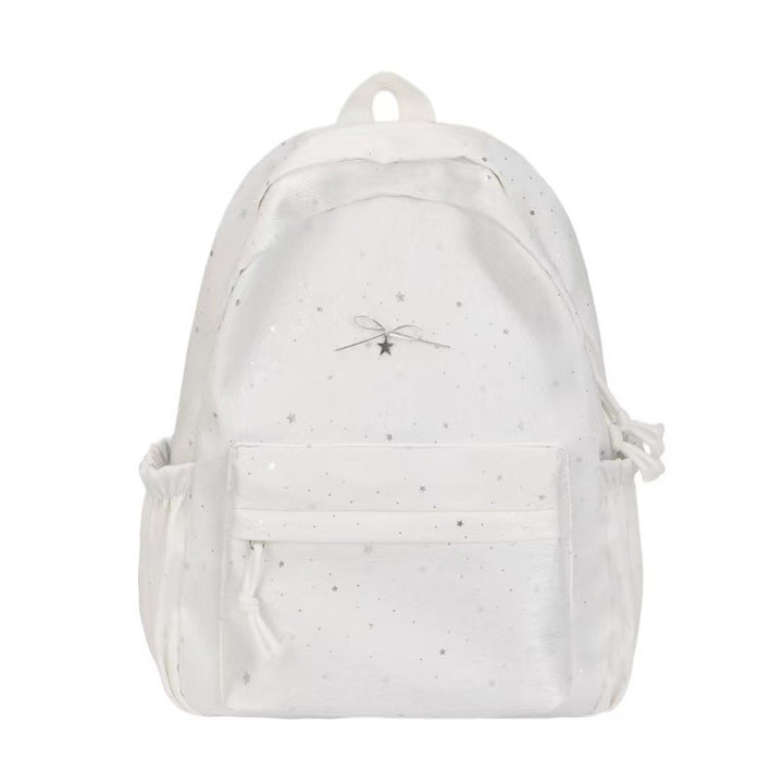 Backpack with Glittering Star Motif and Versatile Storage Options Kalsten