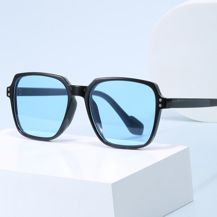 Women's fashionable square sunglasses with yellow lenses Kalsten
