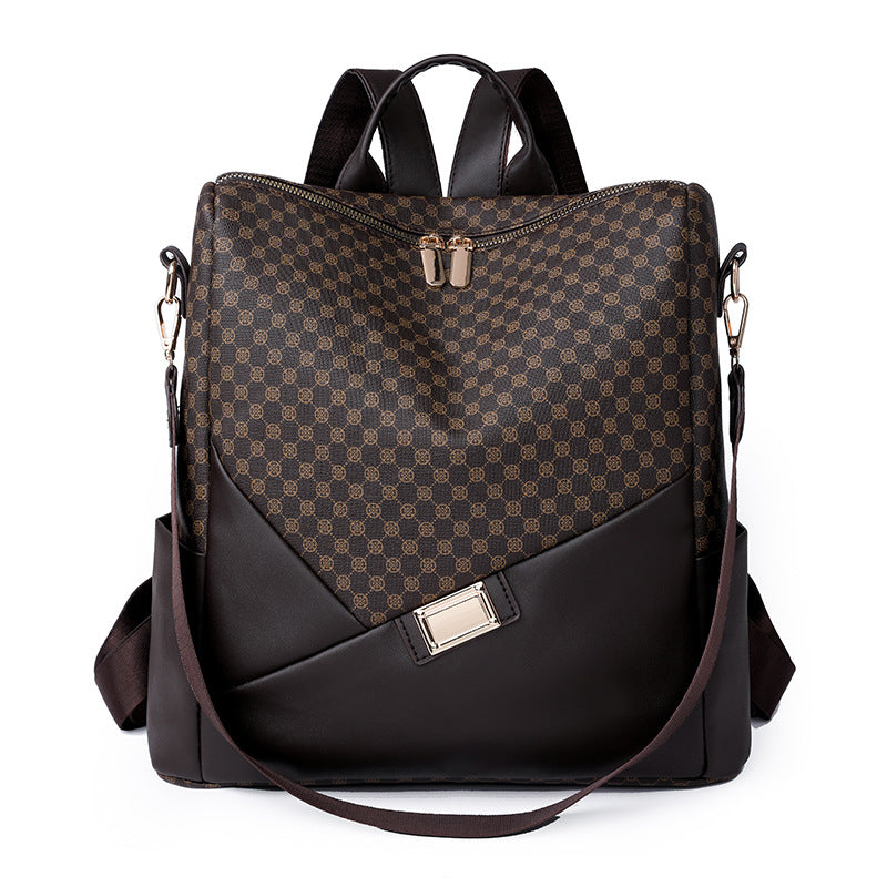 Stylish Geometric Patterned Backpack