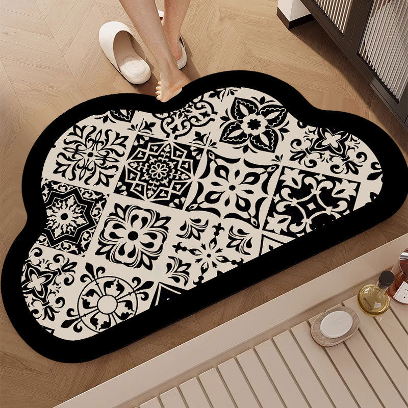Cloud-Shaped Decorative Bath Mat