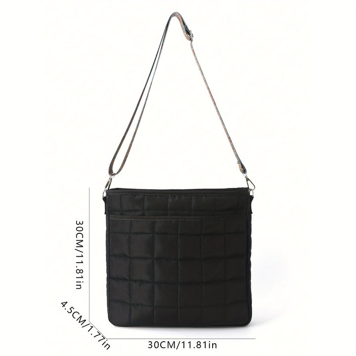 Fashionable shoulder bag with square quilted pattern Kalsten