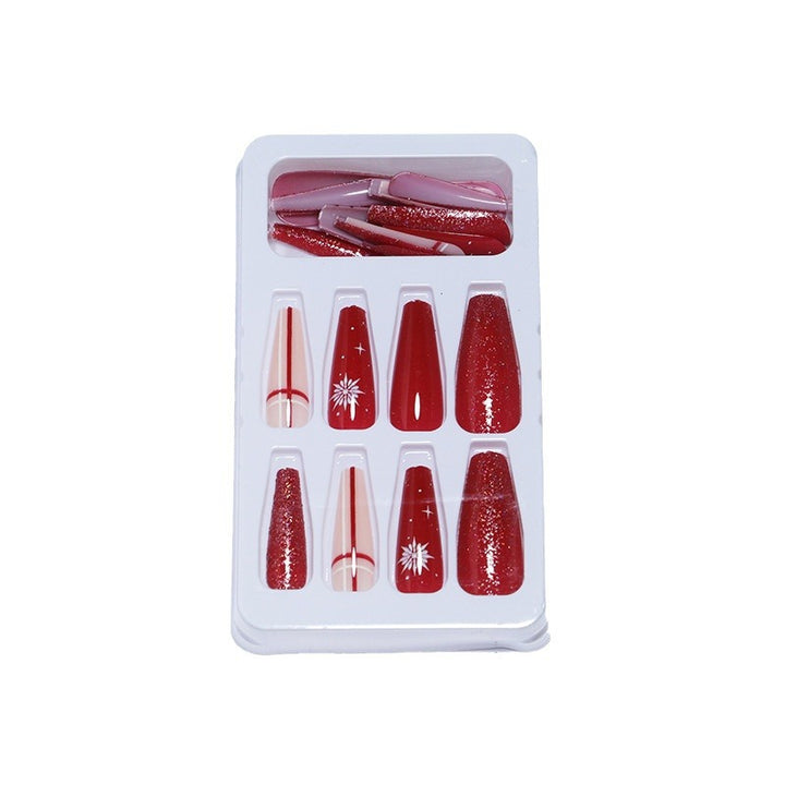 Artistic Glitter Press-On Nail Set Kalsten