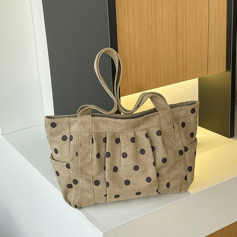 Casual Multi-Pocket Tote Bag