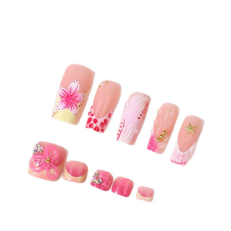 Elegant French Style Press-On Nail Tips Kalsten