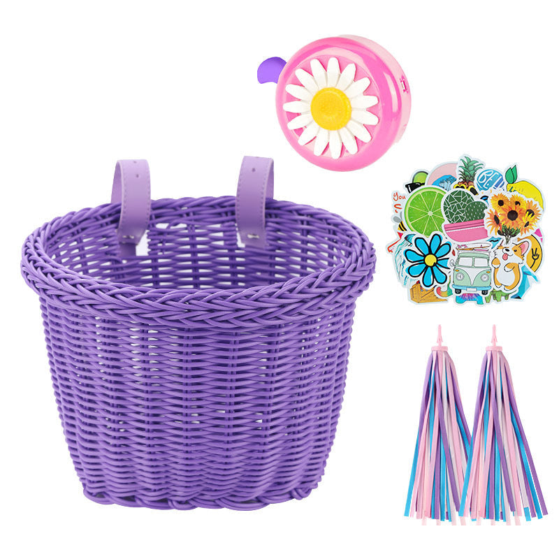 Decorative Woven Bicycle Storage Basket Kalsten