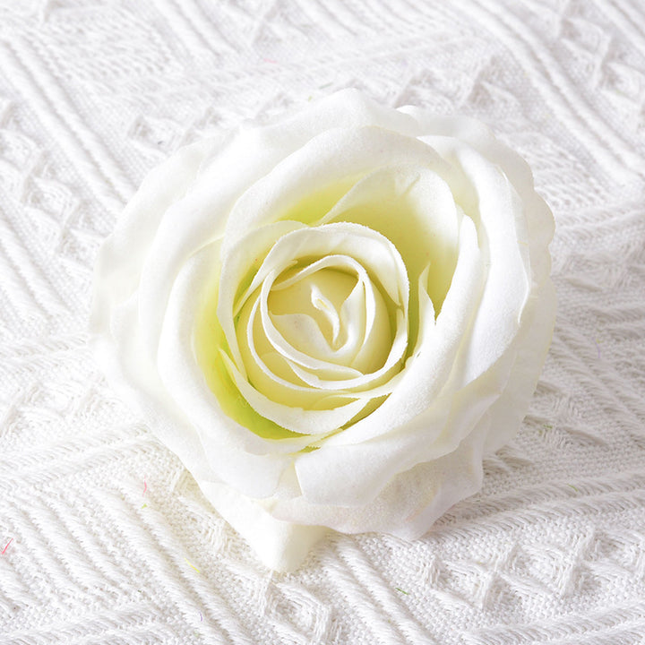 Realistic Fabric Rose Hair Accessory