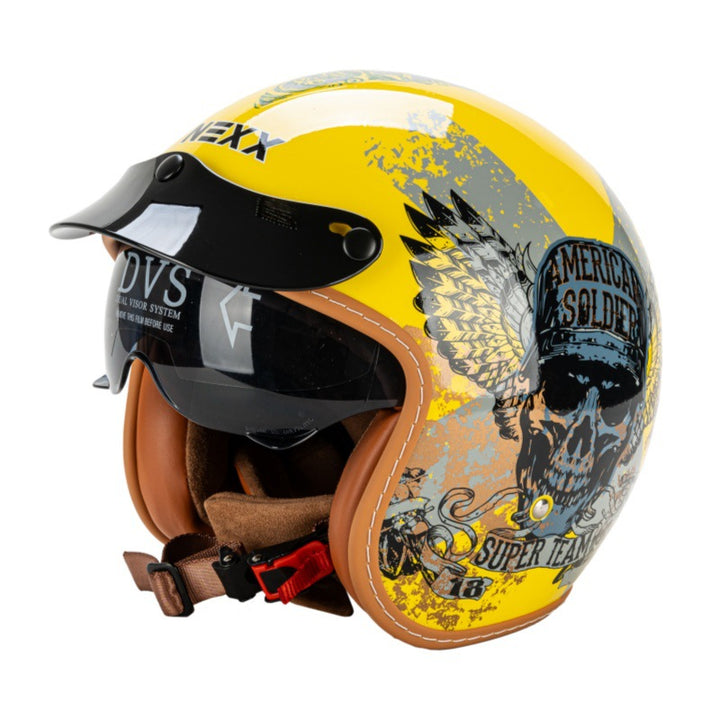Classic Open-Face Motorcycle Helmet Kalsten
