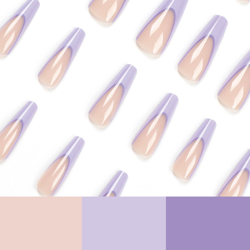 Artificial nail art with elegant ombre design Kalsten