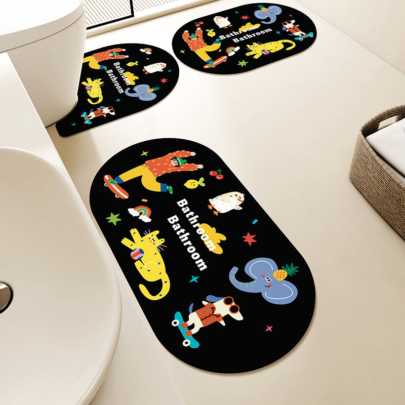 Fun Character Bath Mat Set