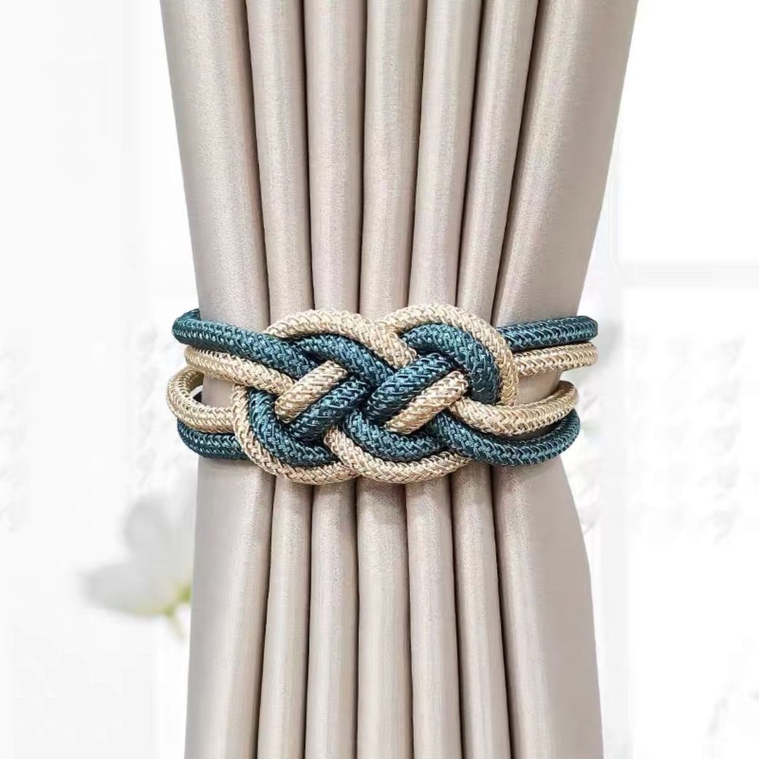 Decorative curtain tieback with braided design Kalsten