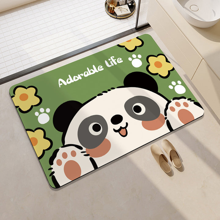 Mermaid-Themed Memory Foam Bath Mat Kalsten