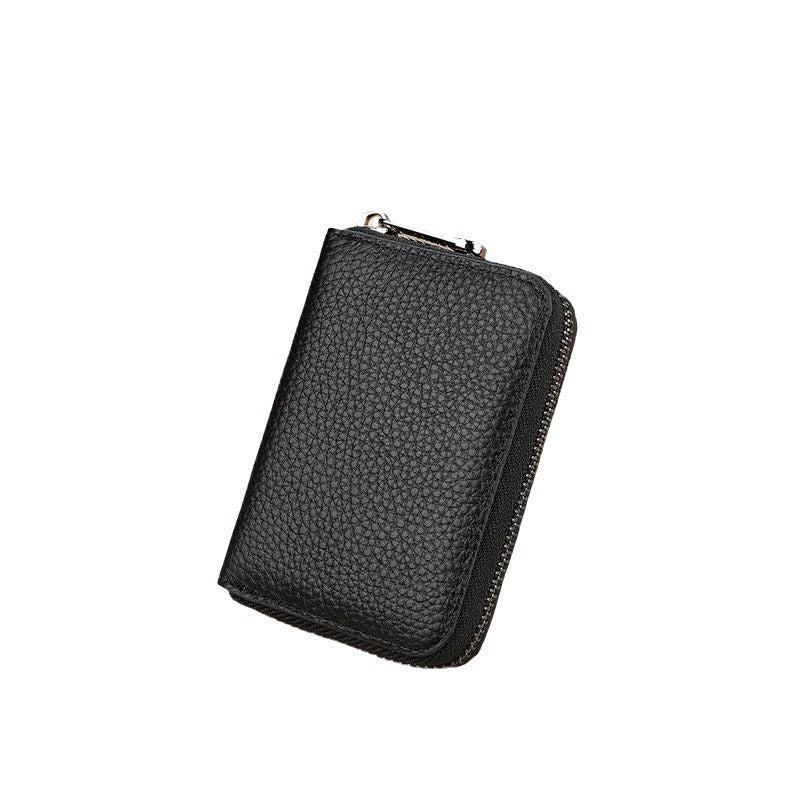 Stylish Zippered Leather Card Holder Kalsten