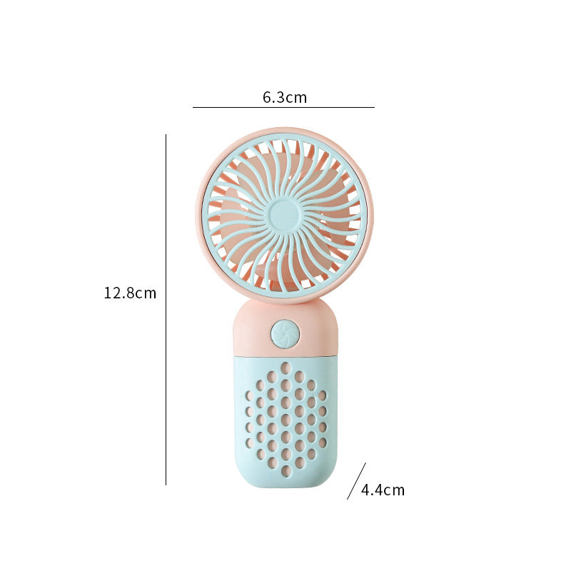 Women's Portable Mini Hand Fan with Ergonomic Handle and USB Charging Function Kalsten