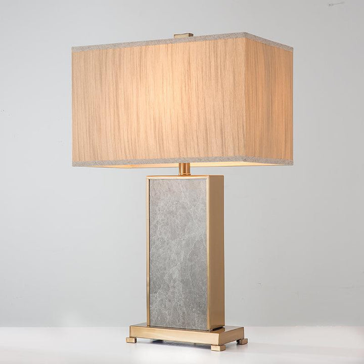 Elegant Table Lamp with Textured Fabric Shade
