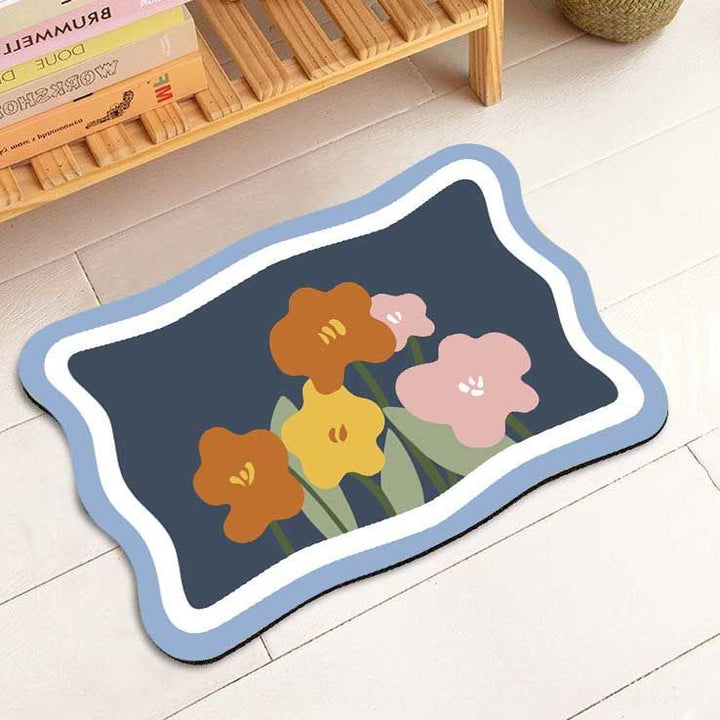 Floral Decorative Area Mat
