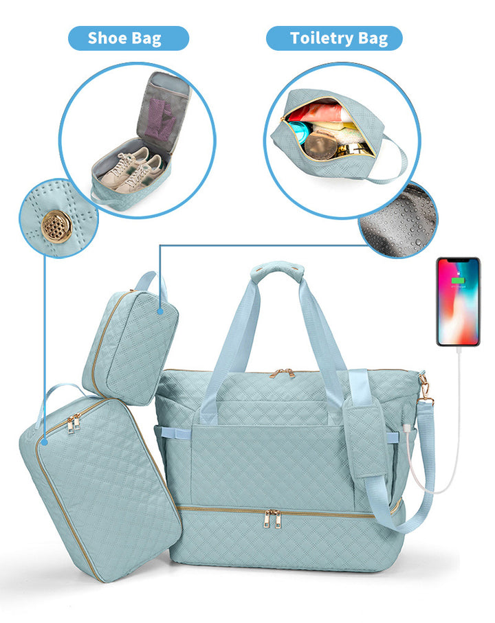 Quilted Weekender Bag Kalsten